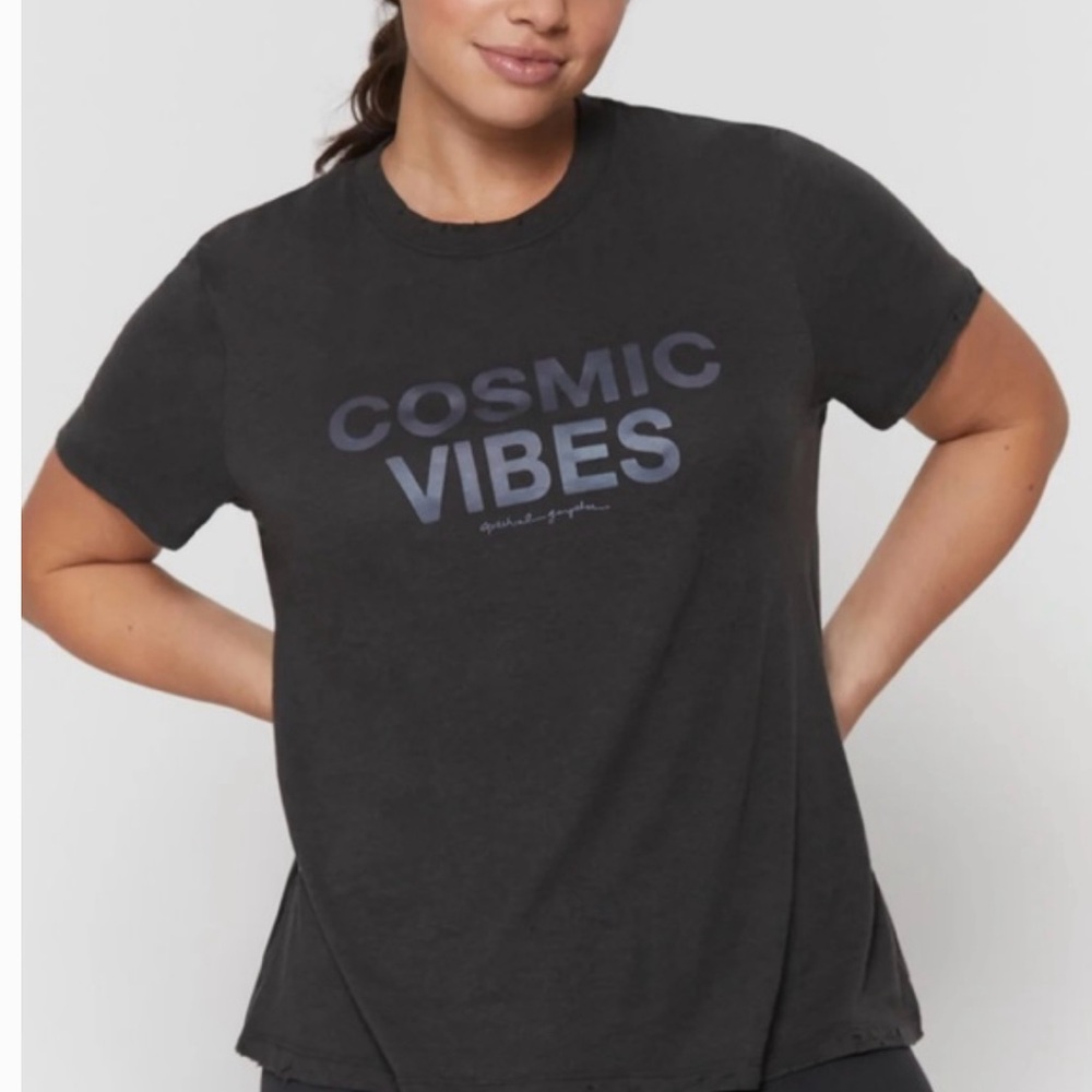 Spiritual Gangster NWT Boyfriend Fit Black Short Sleeve Tee